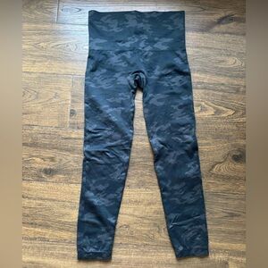 SPANX Black Camouflage Leggings